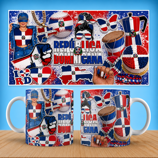 Taza "Dominicana de Pura Cepa" - Estilo Urbano & Orgullo (11oz, 15oz)
