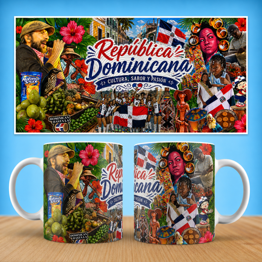 Taza "Orgullo Dominicano" - Edición Ritmo y Sabor (11oz, 15oz)