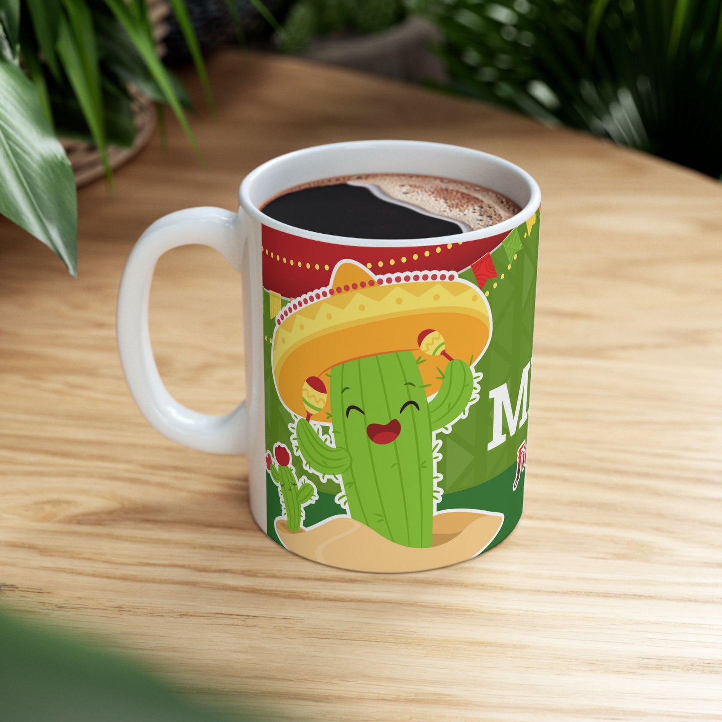 Mexico Fiesta Ceramic Mug — "México Fiestas Patrias"  Coffee Cup