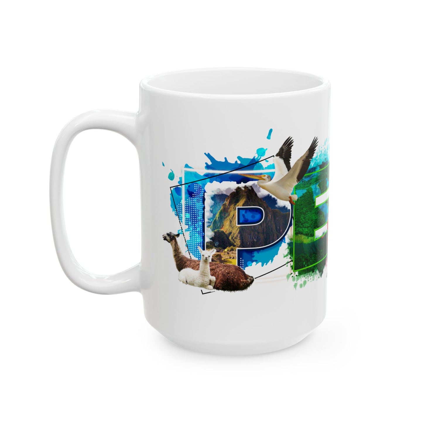 Perú Pride Ceramic Mug – Taza de Café Perú - Paisaje Peruano (11oz, 15oz)
