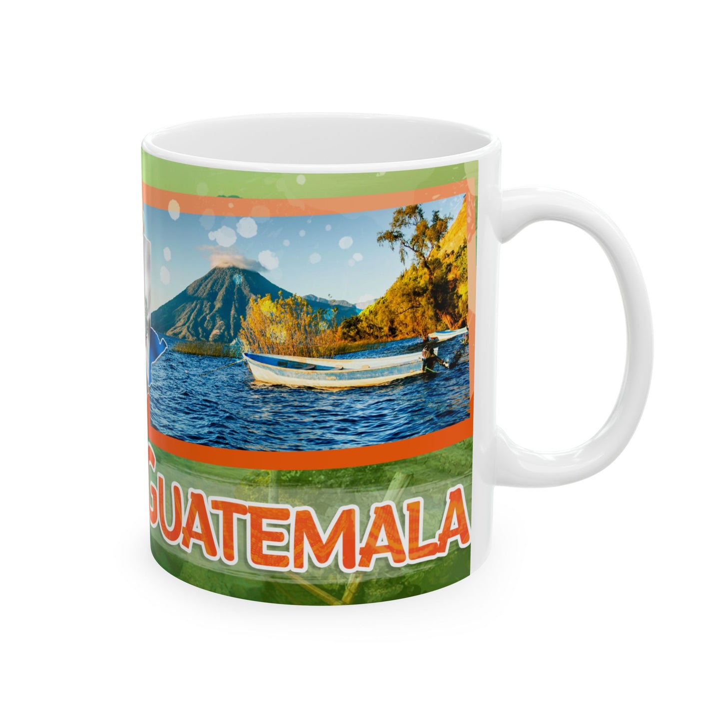 Guatemala Atitlán Ceramic Mug – Lake Atitlán Souvenir Coffee Cup (11oz/15oz)
