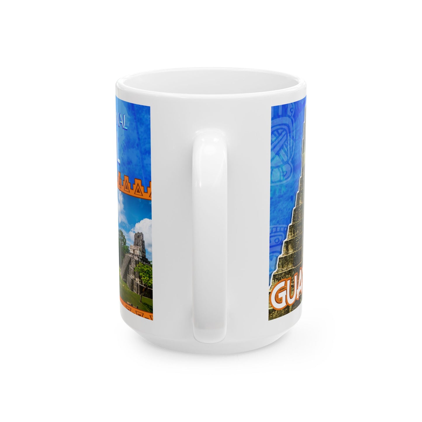 Guatemala Tikal Temple Ceramic Mug – Travel Souvenir Coffee Cup (11oz, 15oz)