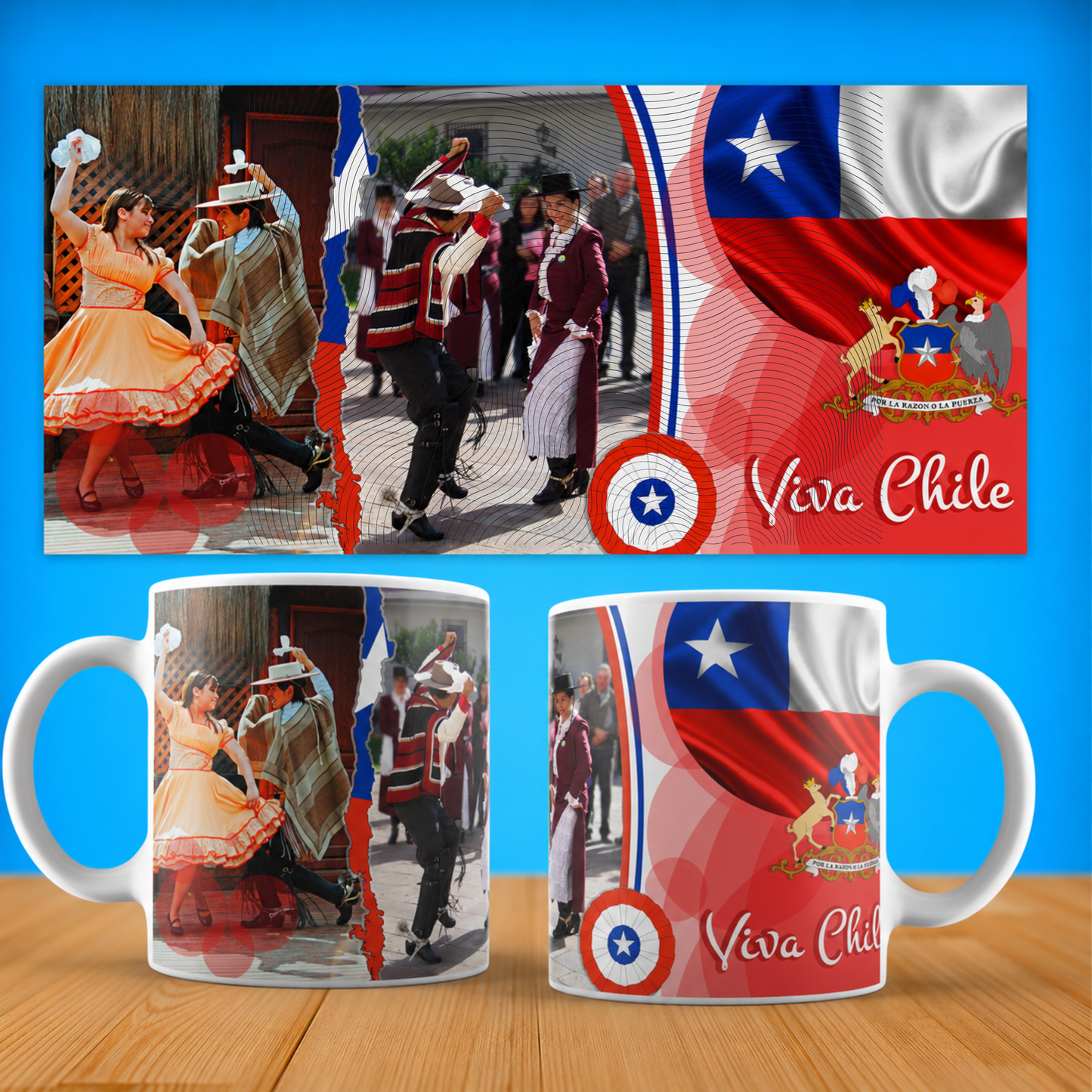 Taza "Chile Lindo" - Tradición, Cueca y Orgullo - Coffee Mug (11oz, 15oz)