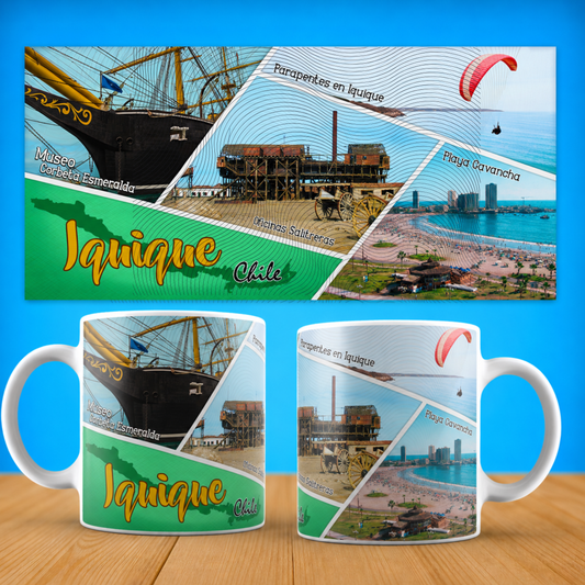 Taza "Iquique: Desierto y Aventura" - Tesoros del Norte de Chile (11oz, 15oz)