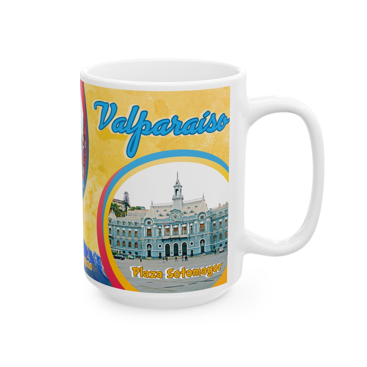 Taza "Valparaíso: Puerto de Colores" - Patrimonio de Chile (11oz, 15oz)