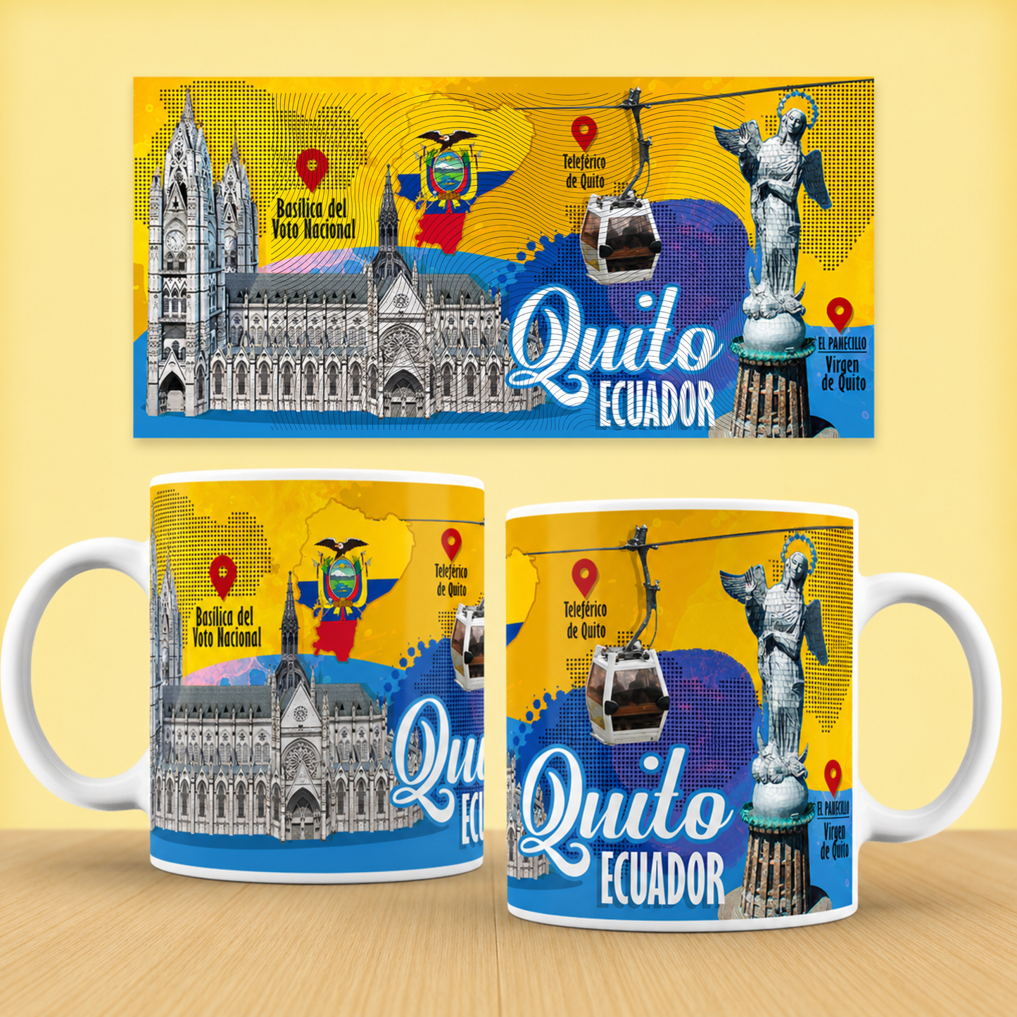 Taza Quito, Ecuador - Edición Patrimonio & Altura (11oz, 15oz)