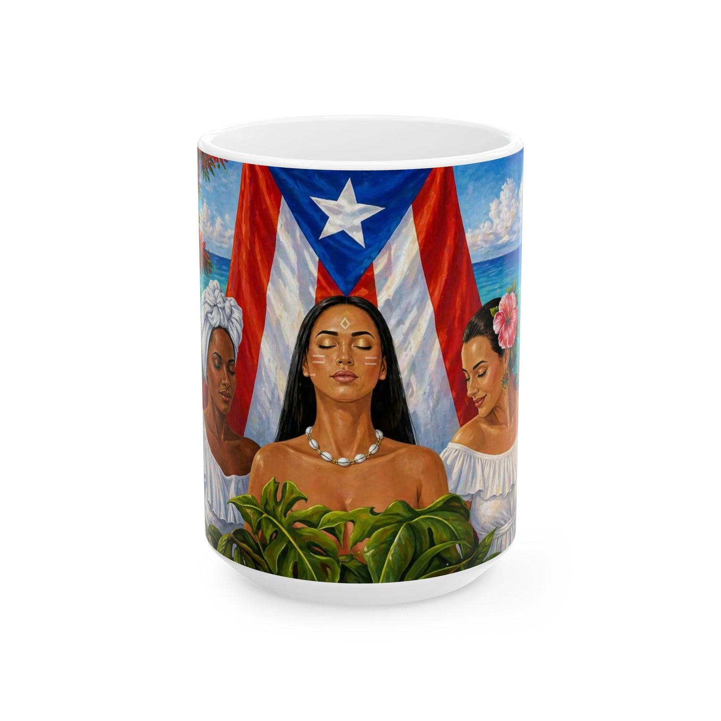 Taza "Raíces de Borinquen" - Homenaje a la Mujer Puertorriqueña (11oz, 15oz)