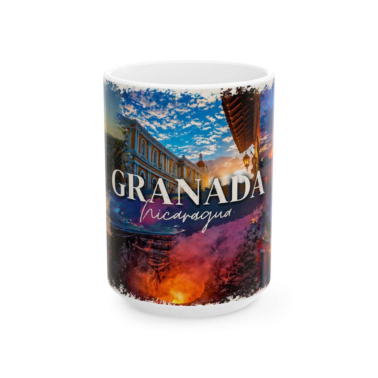 Taza "Atardecer en Granada" - Joya Colonial de Nicaragua (11oz, 15oz)