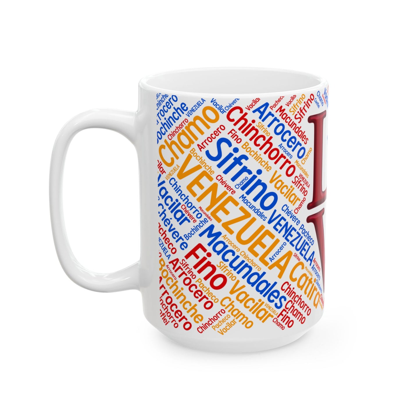 Love Venezuela Ceramic Mug – Venezuela Mug - Taza de Venezuela (11oz, 15oz)