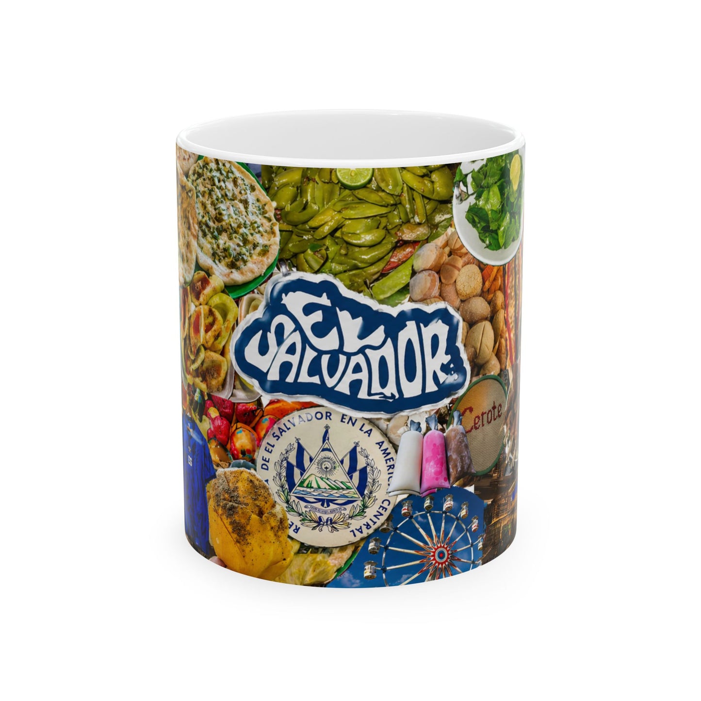 Taza "El Salvador: Sabor y Color" - Edición Collage Cuscatleco (11oz, 15oz)