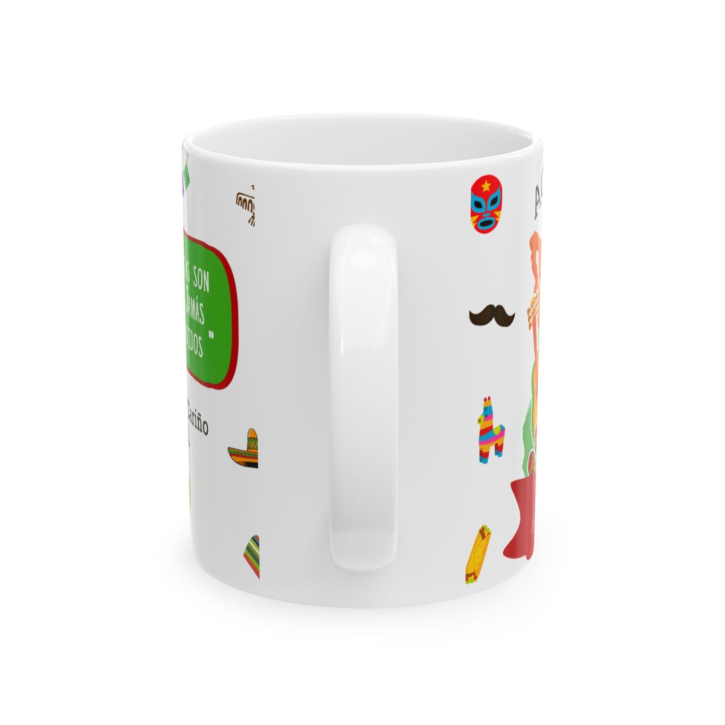 Mexican Ceramic Mug - "La mejor Mexicana" Coffee Cup (11oz, 15oz)