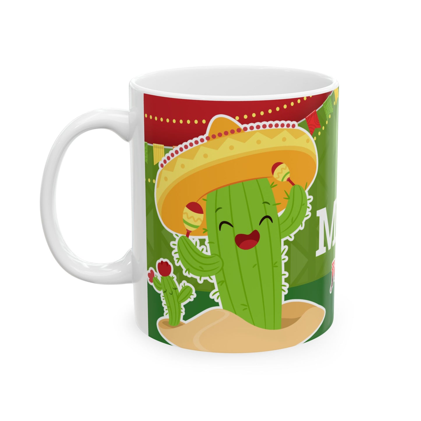 Mexico Fiesta Ceramic Mug — "México Fiestas Patrias"  Coffee Cup
