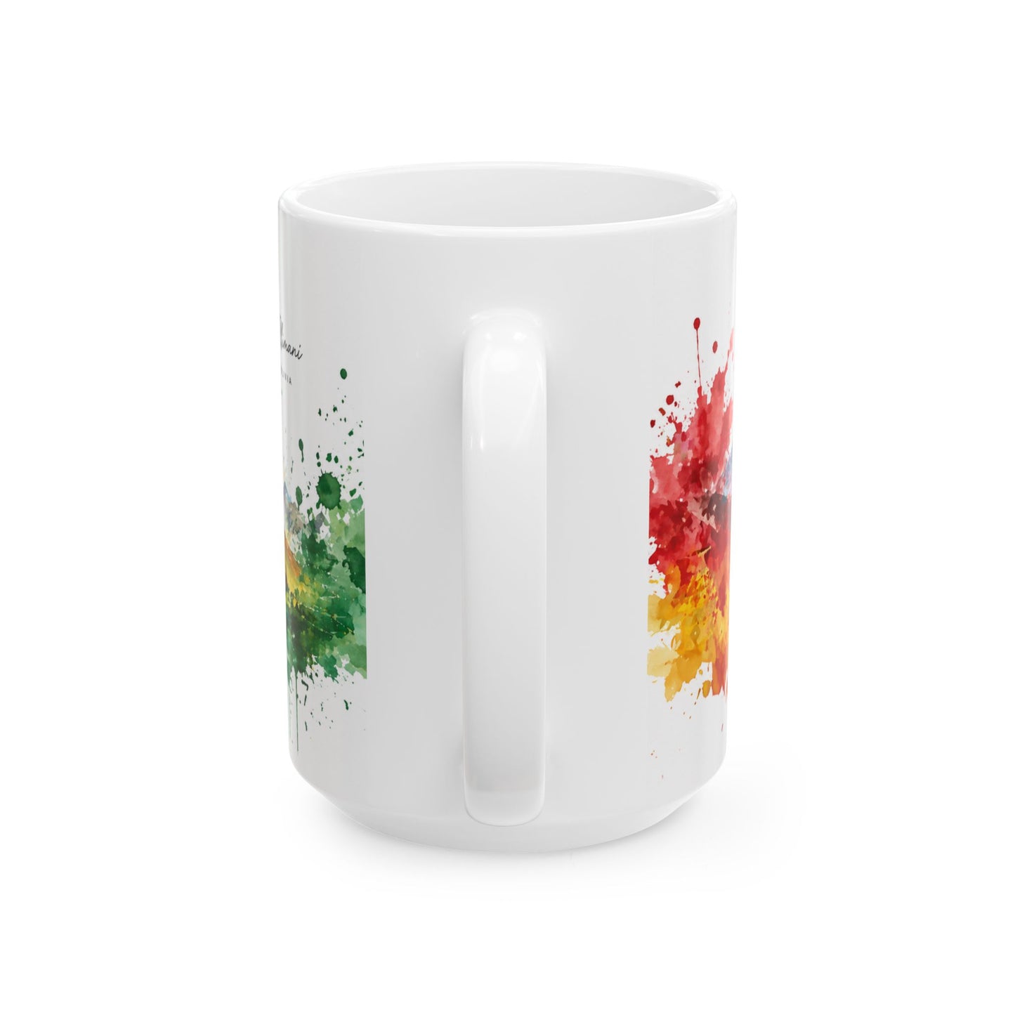 Taza Bolivia "Nevado Illimani" – Edición Artística en Acuarela - Bolivia Coffee Mug (11oz, 15oz)
