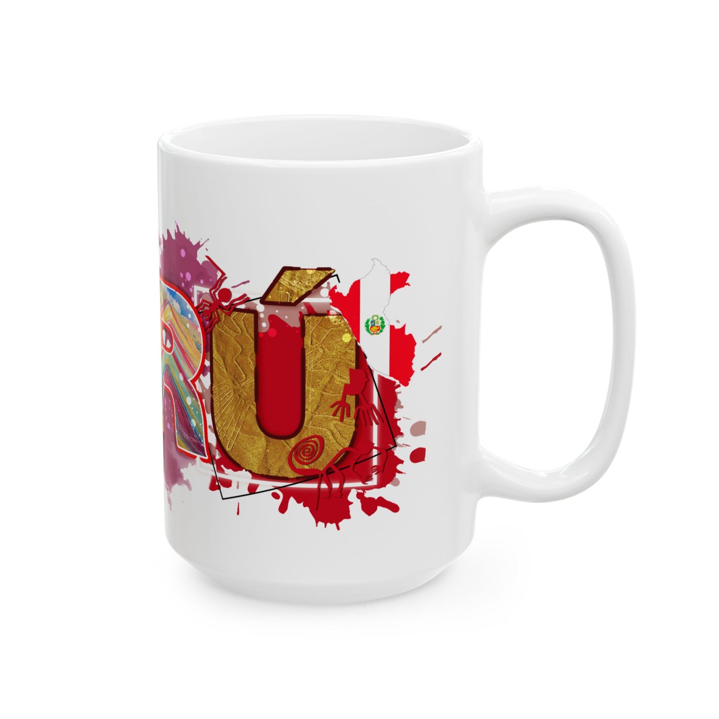 Perú Pride Ceramic Mug – Taza de Café Perú - Paisaje Peruano (11oz, 15oz)