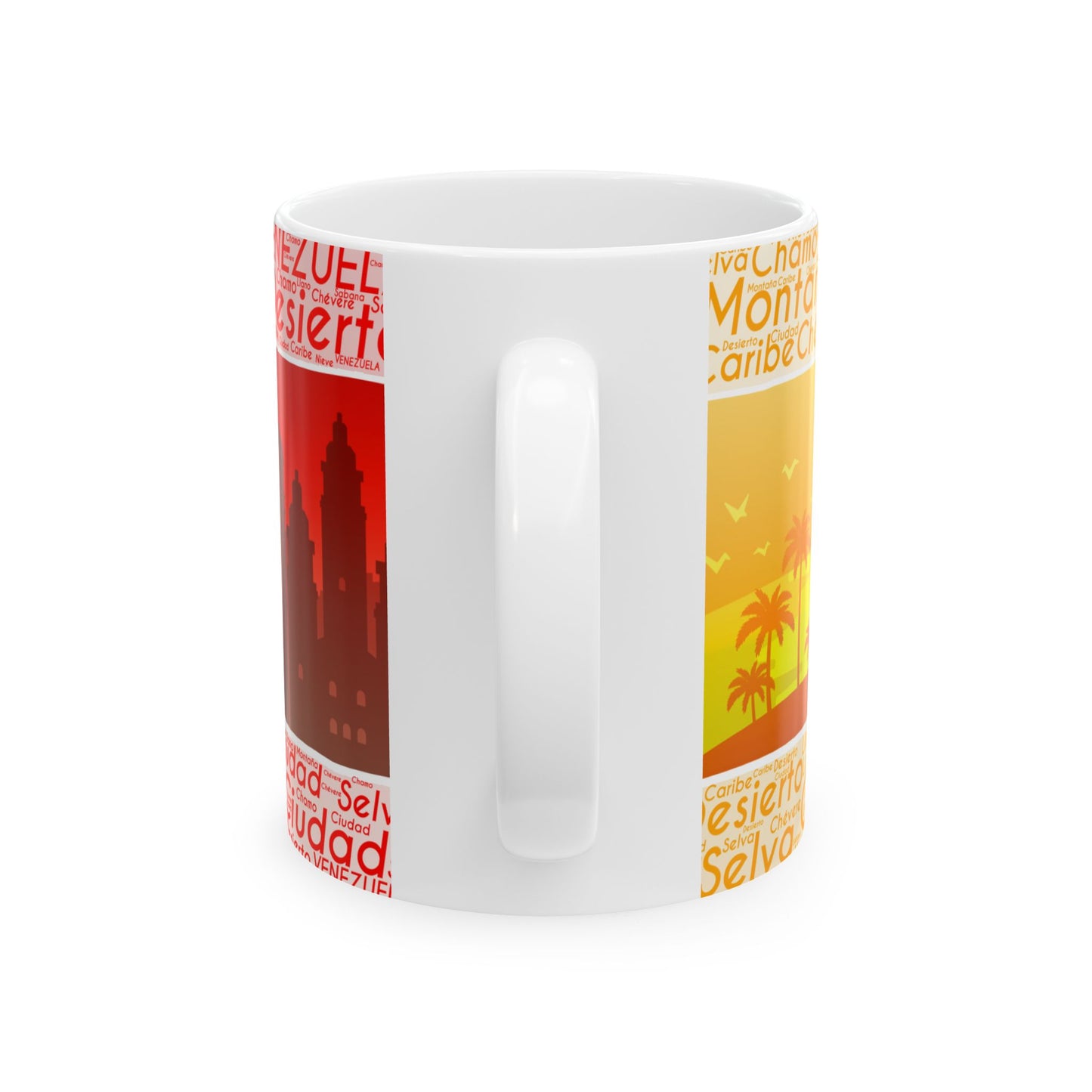 Taza "Venezuela de Contrastes" - Paisajes, Selva, Llano y Ciudad (11oz, 15oz)