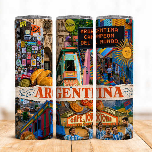 Vaso Térmico Argentina Campeón y Cultura Urbana 20 oz