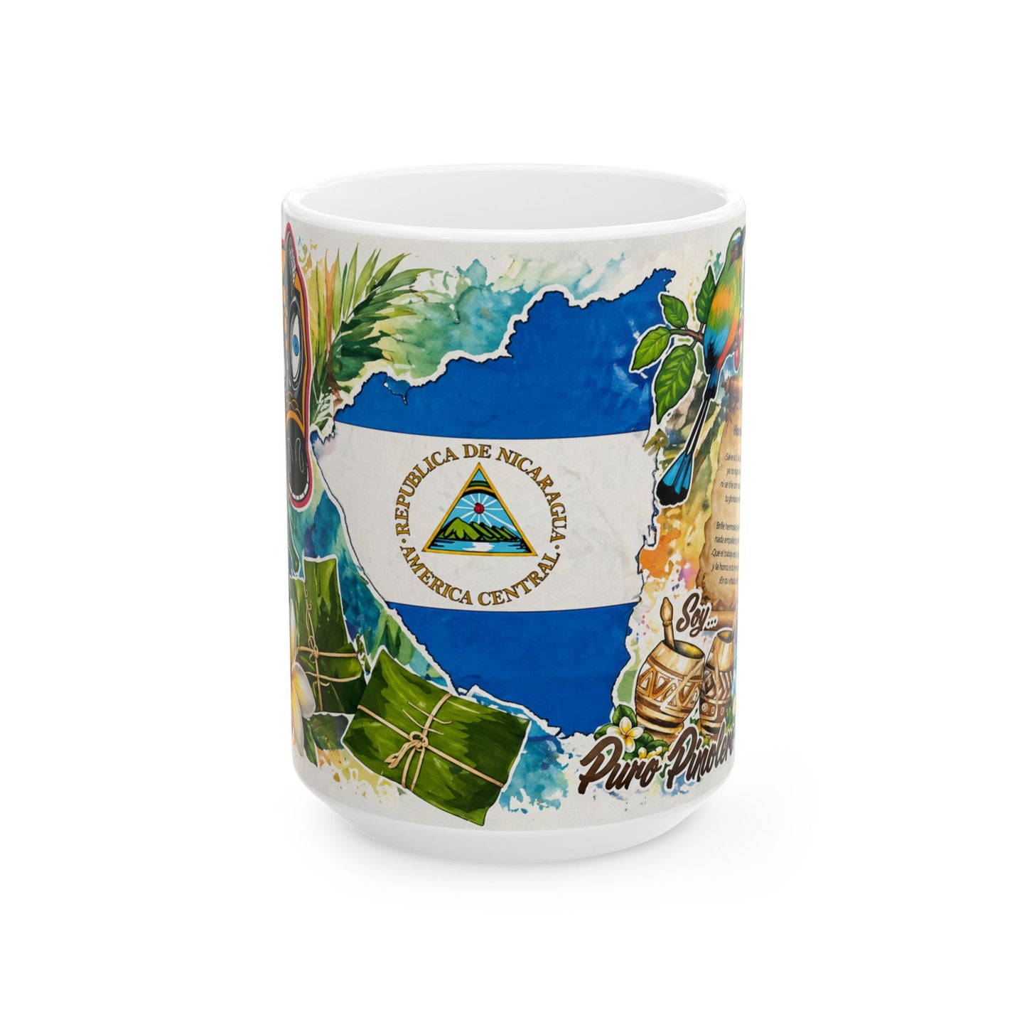 Taza "Folclore Nica" - El Güegüense y Sonidos de Mi Tierra (11oz, 15oz)