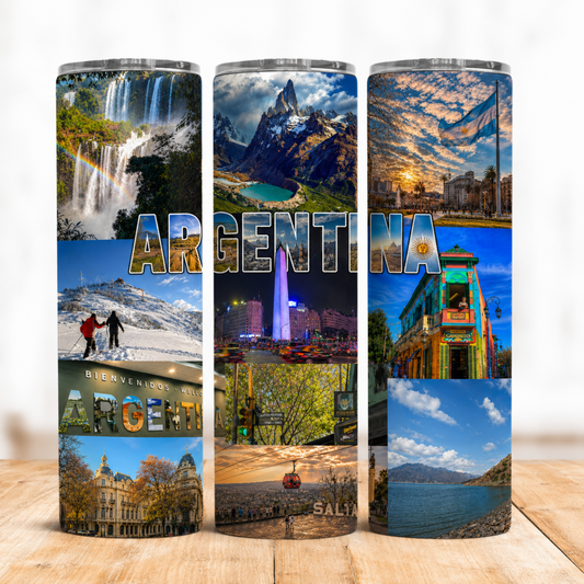 Vaso Térmico Argentina 20 oz - Acero Inoxidable