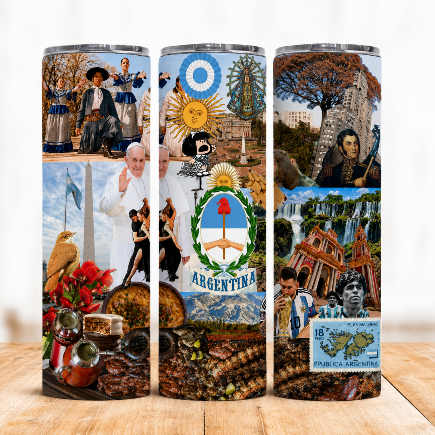 Vaso Térmico de Argentina 20 oz – Acero Inoxidable