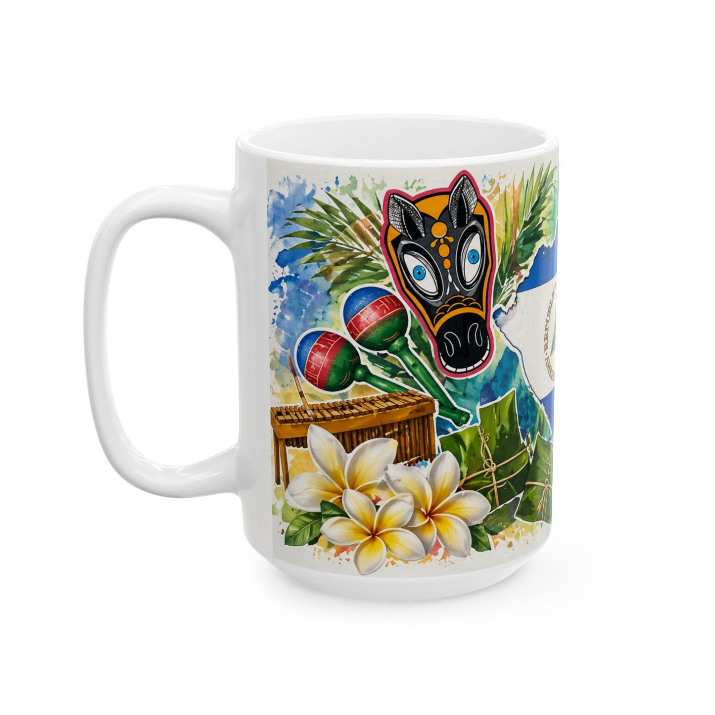 Taza "Folclore Nica" - El Güegüense y Sonidos de Mi Tierra (11oz, 15oz)