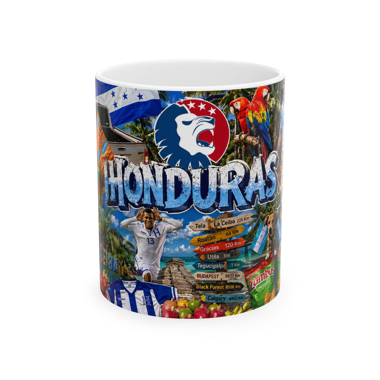 Taza "Honduras: Pasión y Garra" - Edición Selección & Orgullo (11oz, 15oz)