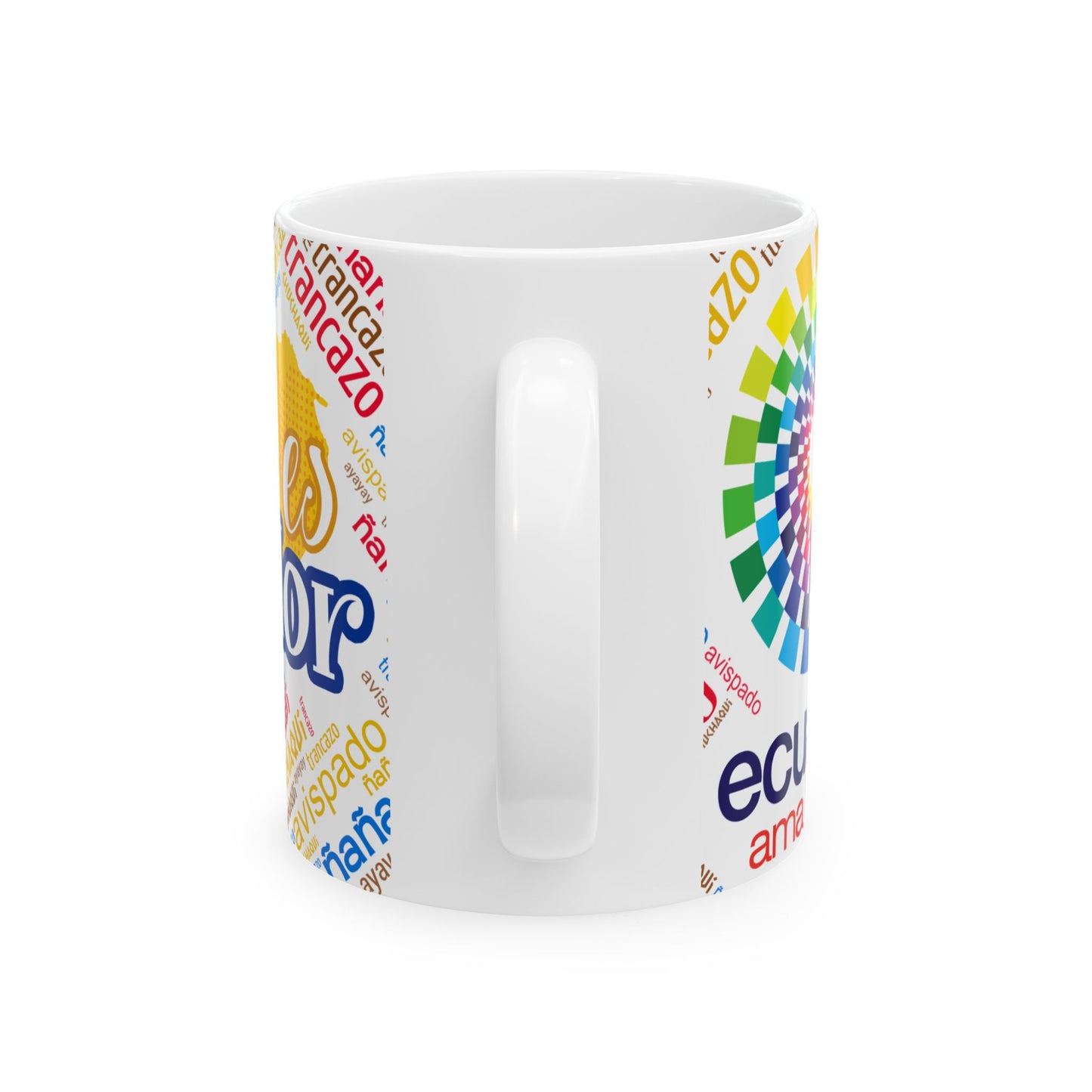 Ecuador Word Cloud Ceramic Mug – Taza de Café Esto es Ecuador (11oz, 15oz)