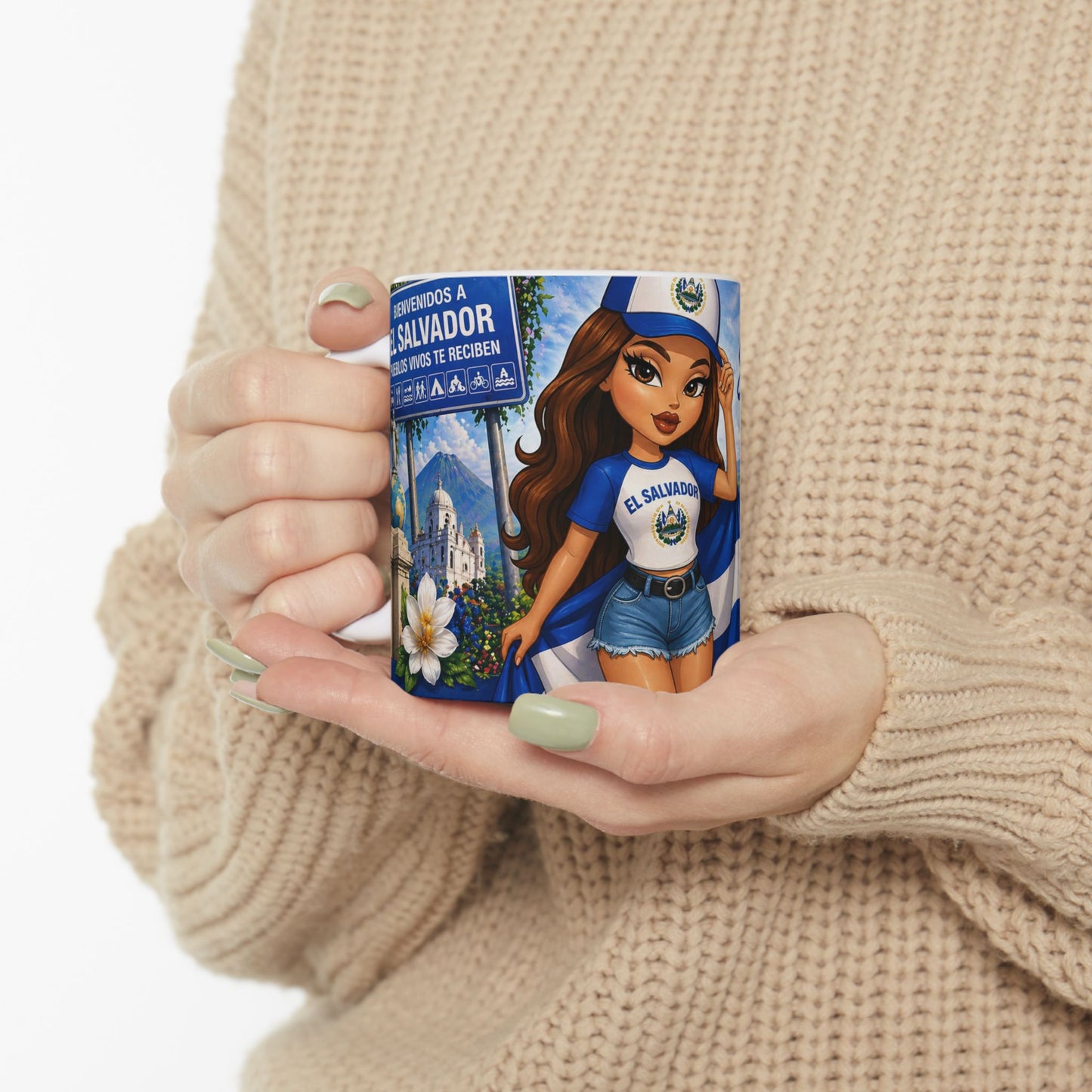 Taza "Orgullosamente Salvadoreña" - Edición Nostalgia y Patria (11oz, 15oz)