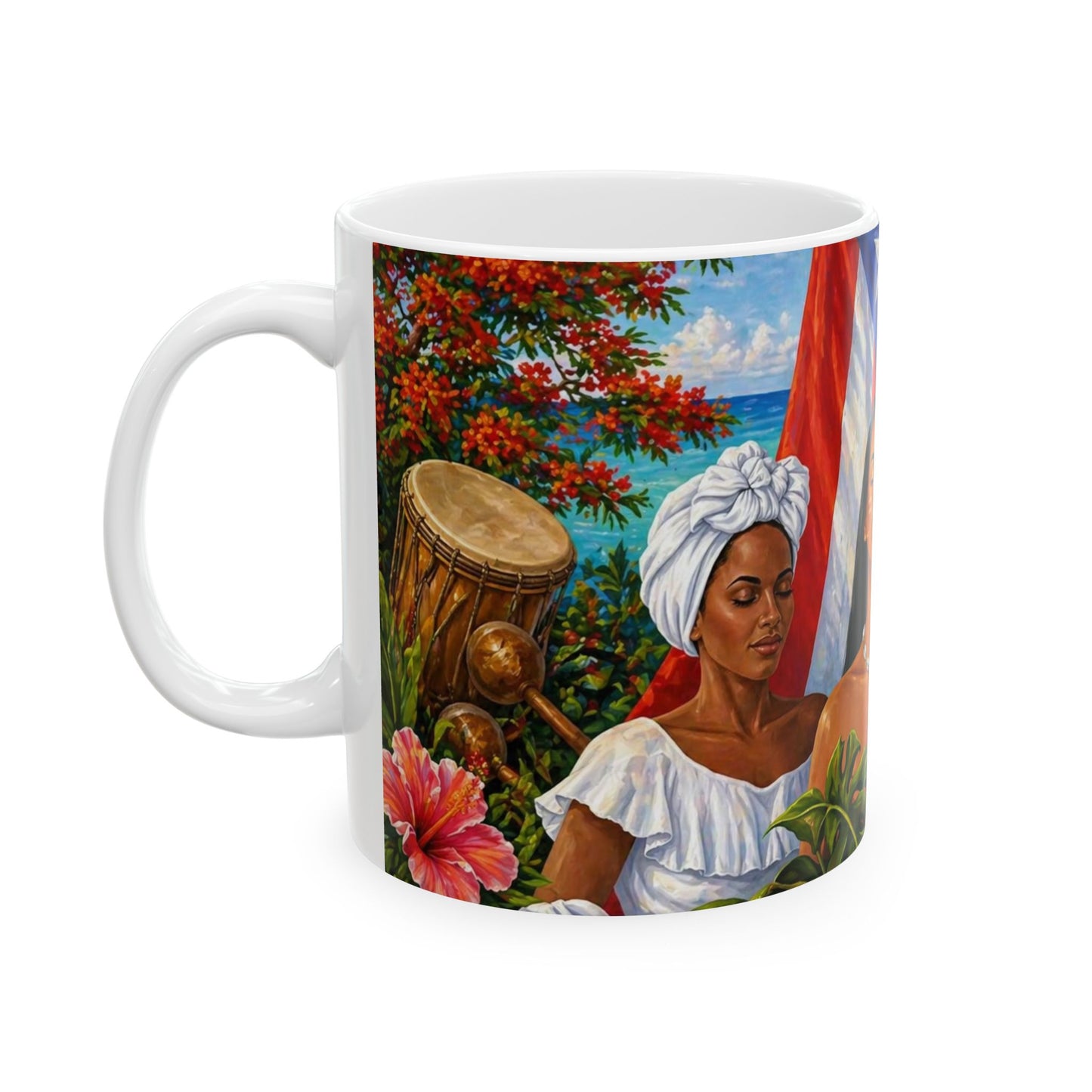 Taza "Raíces de Borinquen" - Homenaje a la Mujer Puertorriqueña (11oz, 15oz)