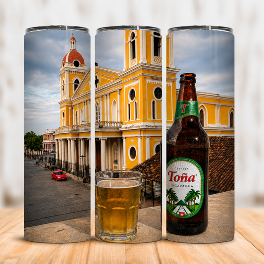 Vaso Térmico Nicaragua Tradición de Granada con Pajita 20oz