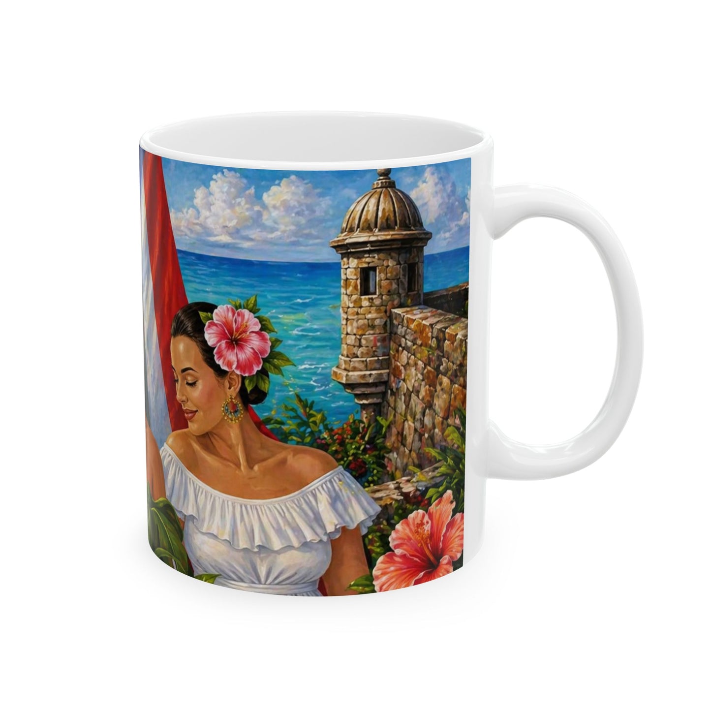 Taza "Raíces de Borinquen" - Homenaje a la Mujer Puertorriqueña (11oz, 15oz)