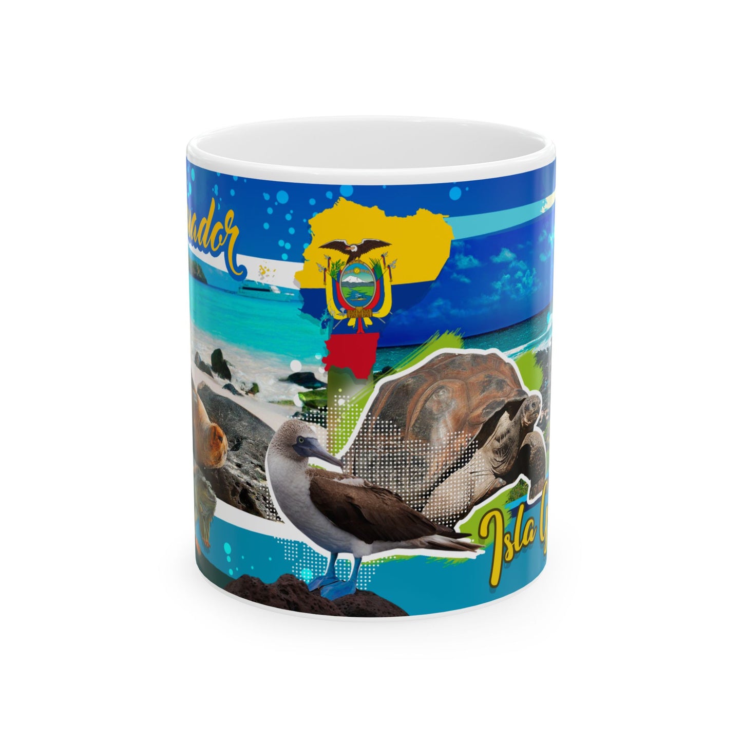 Galápagos Islands Wildlife Ceramic Mug - Ecuador Island Souvenir - Taza Ecuador (11oz, 15oz)