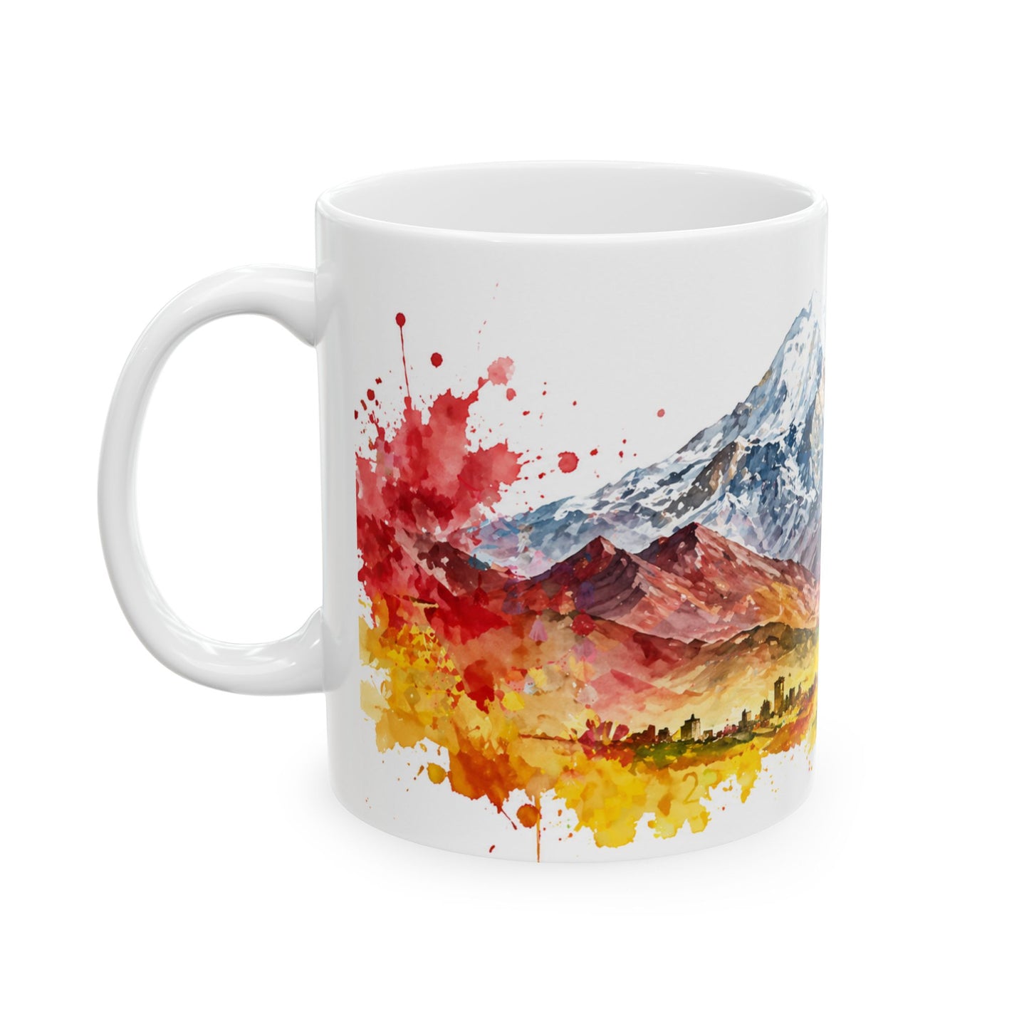Taza Bolivia "Nevado Illimani" – Edición Artística en Acuarela - Bolivia Coffee Mug (11oz, 15oz)