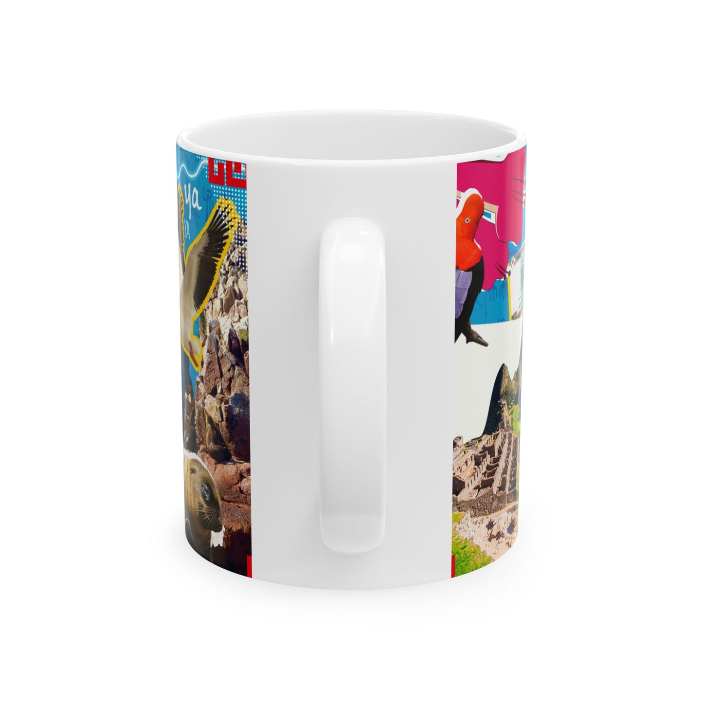 Peruvian Culture Collage Ceramic Mug (11oz/15oz) — Alpaca, Traditional Dress & Peru Icons