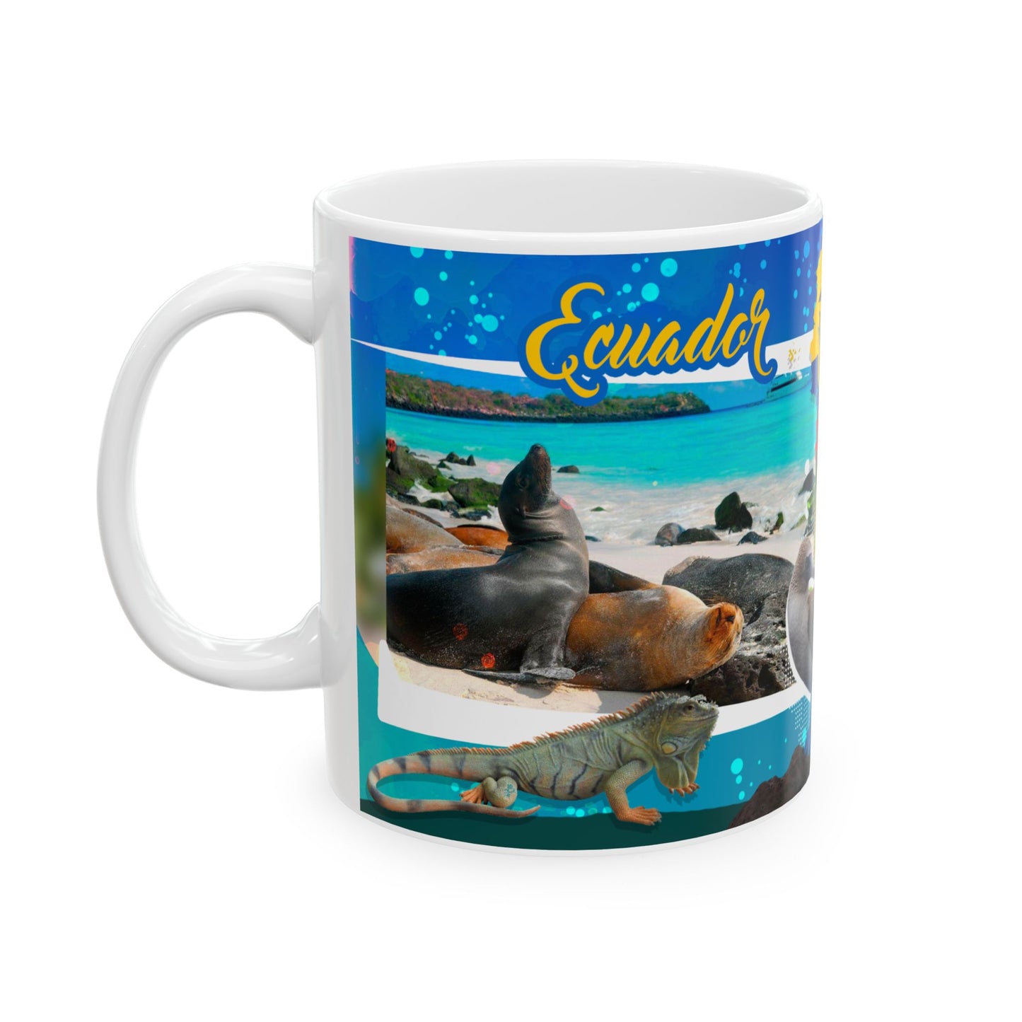 Galápagos Islands Wildlife Ceramic Mug - Ecuador Island Souvenir - Taza Ecuador (11oz, 15oz)