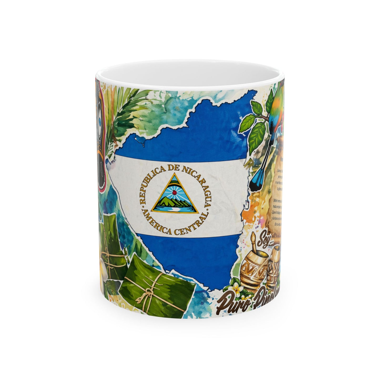 Taza "Folclore Nica" - El Güegüense y Sonidos de Mi Tierra (11oz, 15oz)