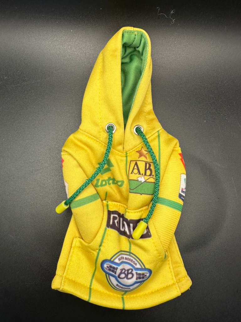 Mini Hoodie de Atlético Bucaramanga para Palanca de Cambios y Botellas