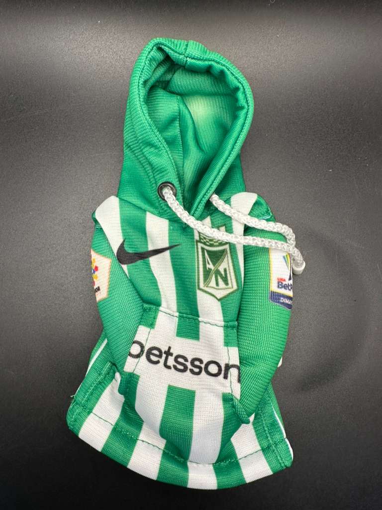 Mini Hoodie de Atlético Nacional para Palanca de Cambios y Botellas