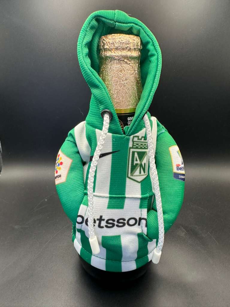 Mini Hoodie de Atlético Nacional para Palanca de Cambios y Botellas