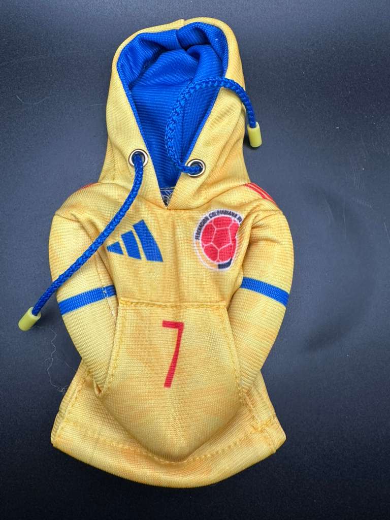 Mini Hoodie de la Selección de Colombia #7 Luis Díaz para Palanca de Cambios y Botellas