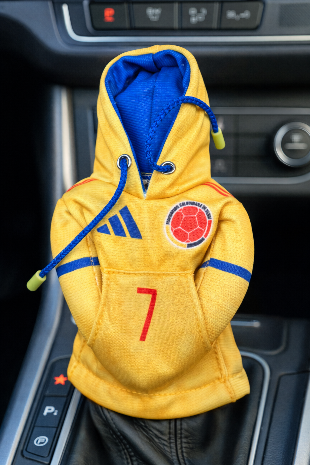 Mini Hoodie de la Selección de Colombia #7 Luis Díaz para Palanca de Cambios y Botellas