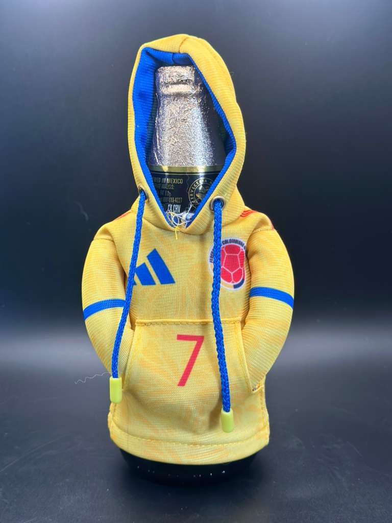 Mini Hoodie de la Selección de Colombia #7 Luis Díaz para Palanca de Cambios y Botellas
