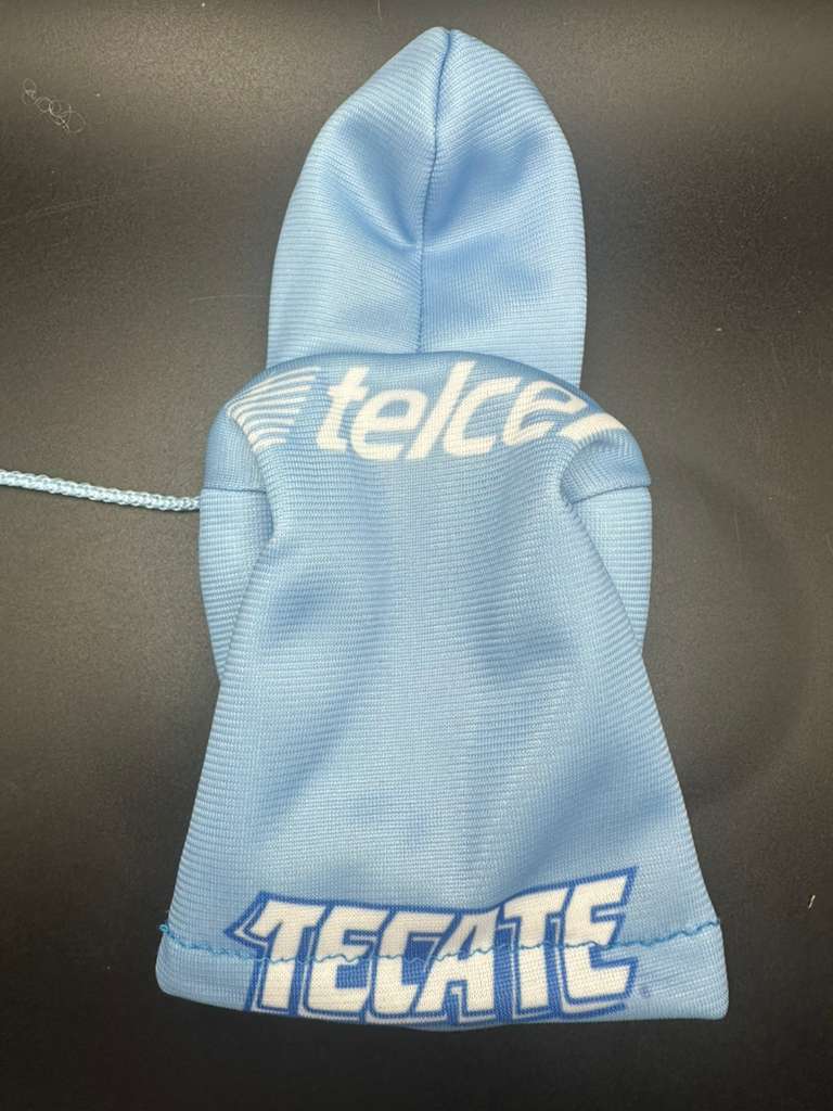 Mini Hoodie de Cruz Azul para Palanca de Cambios y Botellas