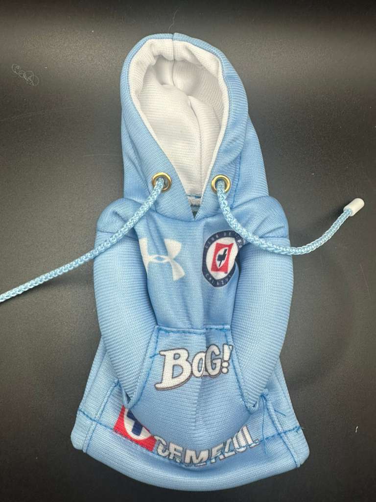 Mini Hoodie de Cruz Azul para Palanca de Cambios y Botellas