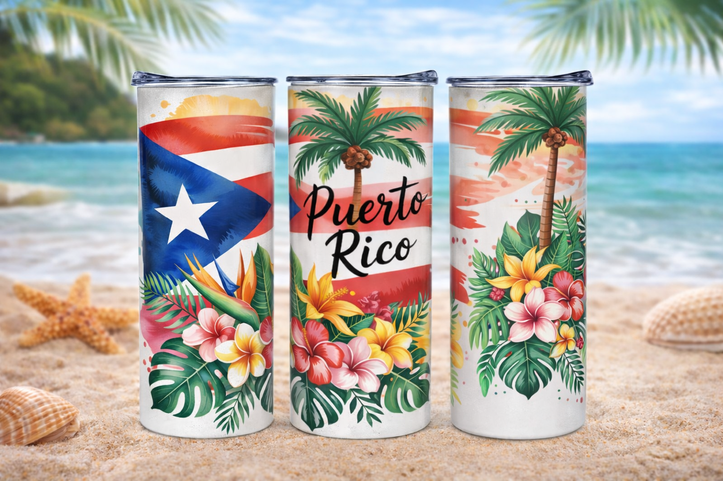 20oz Boricua Tumbler – Puerto Rico Design | Puerto Rico Pride Tumbler