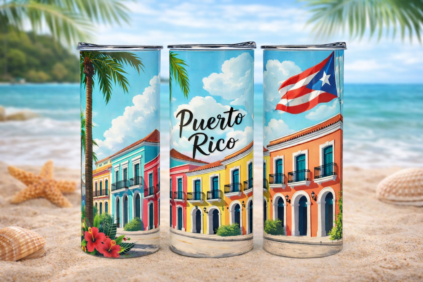 Boricua Tumbler 20oz – Puerto Rico Design | Puerto Rico Pride Tumbler