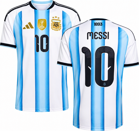 Jersey Argentina Fútbol 2026 - Slim Fit Calidad Premium - Messi