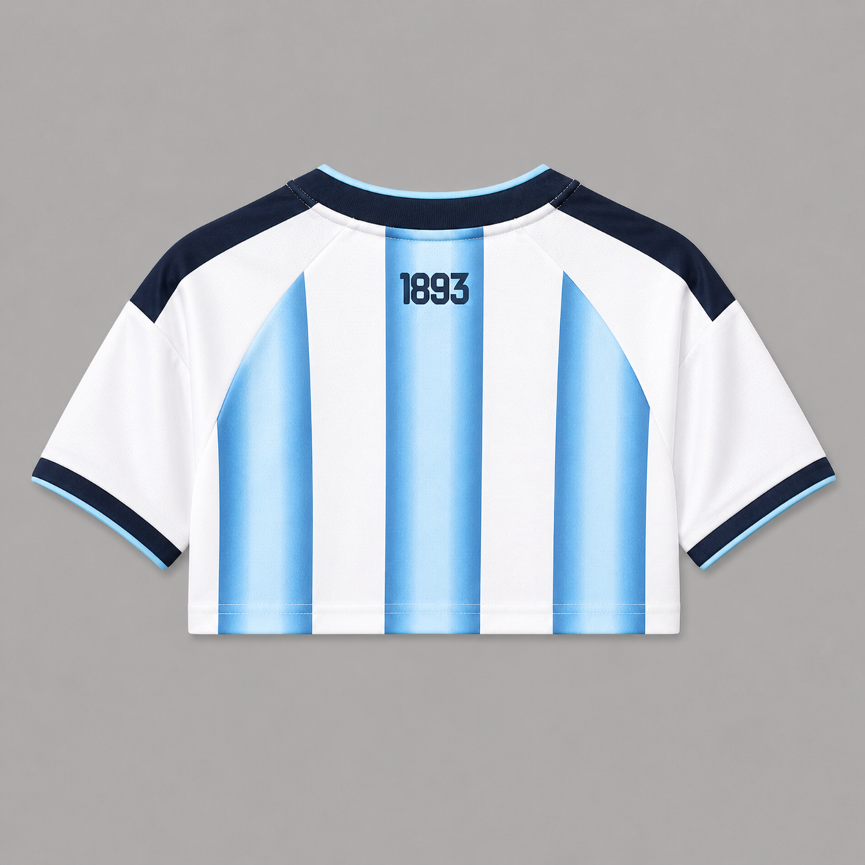 Jersey Argentina Crop Top Azul Mujer - Estilo Futbolero 2026