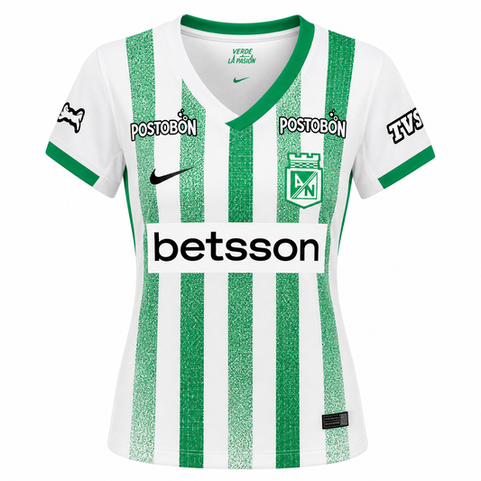 Camiseta Atlético Nacional Local 2025 - Colombia (Versión Femenina)