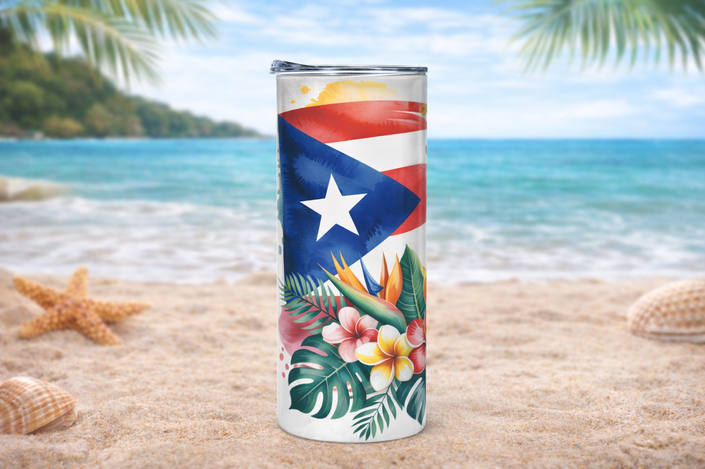 20oz Boricua Tumbler – Puerto Rico Design | Puerto Rico Pride Tumbler