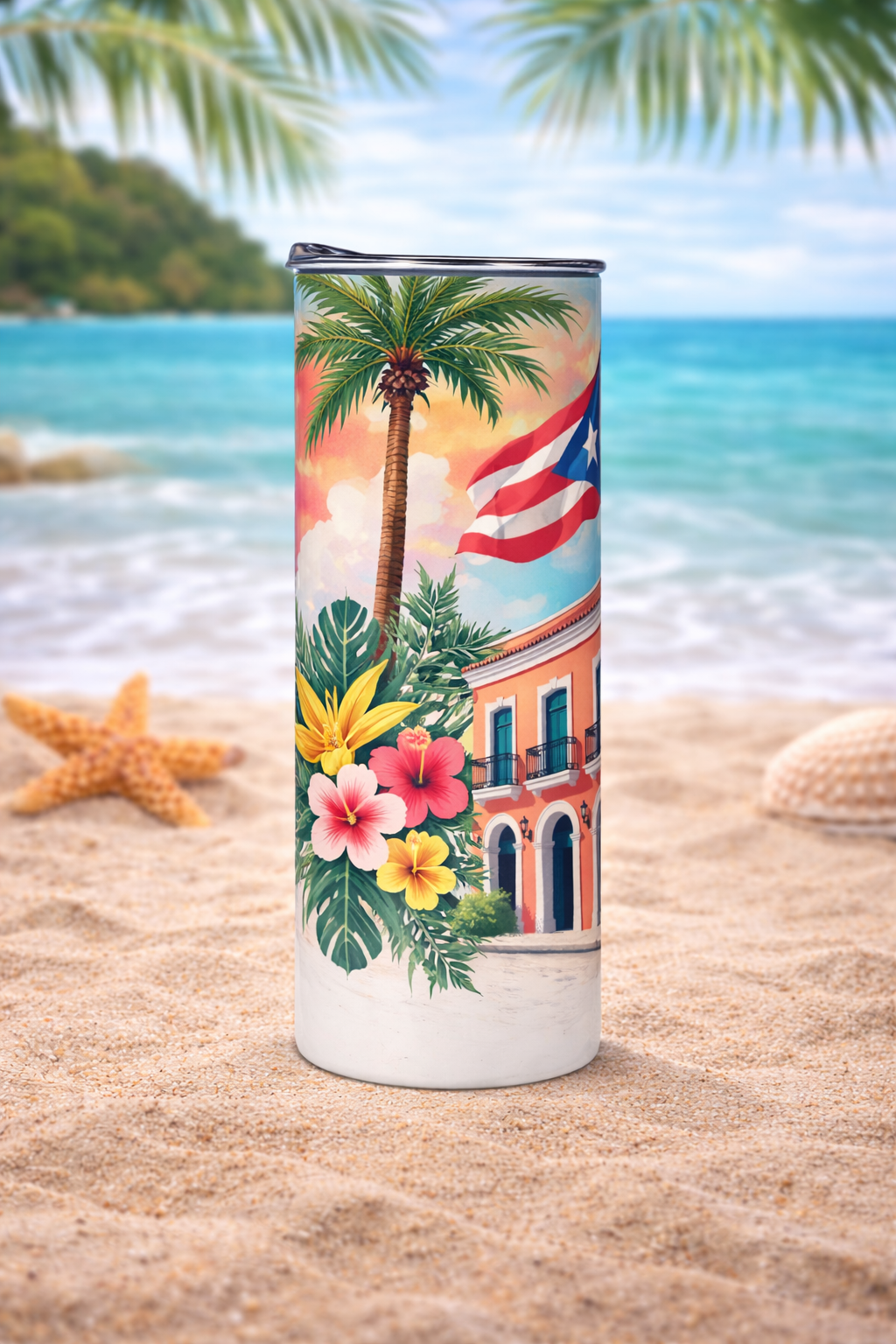 Boricua Tumbler 20oz – Puerto Rico Design | Puerto Rico Pride Tumbler